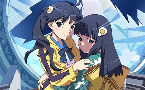 Anime Anime Girls White Skin Monogatari Series Fan Art Araragi