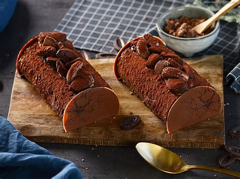 Bûche de Noël chocolat praliné Notre recette avec photos
