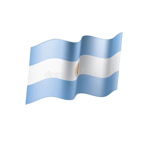 Argentina Flag Vector Illustration On A White Background Stock Vector Illustration Of Element