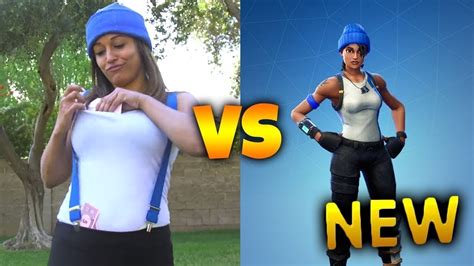 Every Fortnite Skin In Real Life 3 Blue Team Leader Shadow Ops