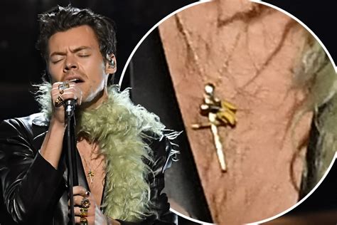 harry styles wore a nsfw banana necklace for his 2021 grammys performance en buradabiliyorum