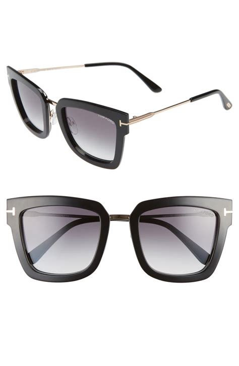 tom ford lara 52mm mirrored square sunglasses nordstrom