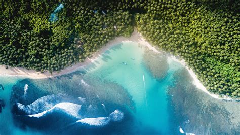 Tropical Beach Aerial View Uhd 4k Wallpaper Pixelz