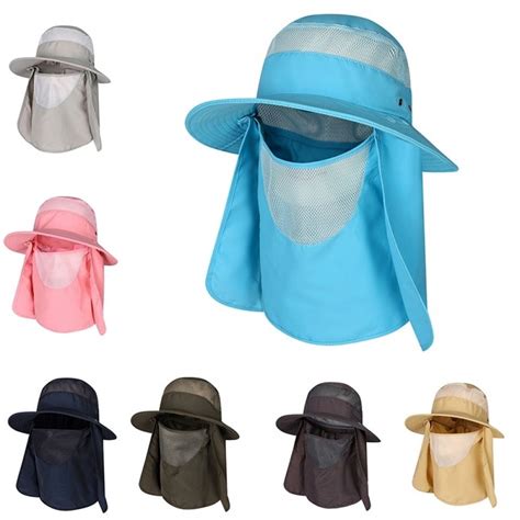 Outdoor Sun Cap Breathable Wide Brim Fishing Hat Uv Protection