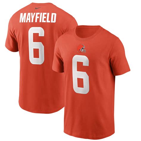 Baker Mayfield Cleveland Browns Nike Name And Number T Shirt Orange