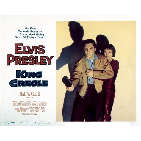 King Creole Elvis Presley Carolyn Jones 1958 Movie Poster Masterprint