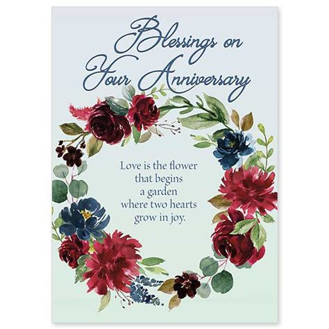 Blessings On Your Anniversary Wedding Anniversary Card