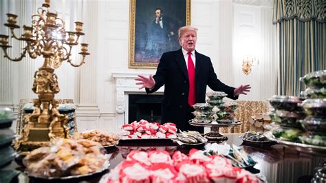 White House Welcomes College Football Champions With Fast Food Buffet The New York Times