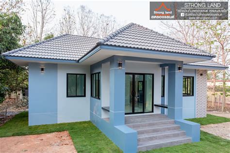 Get Inspired With This Blue Elegant Two Bedroom Bungalow Cool House