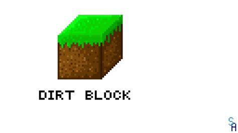 Pixilart Dirt Block By SkullAngel