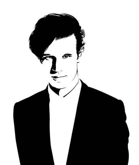 Matt Smith The Second Vector Portrait Of Dr Who I Wanted To Try Out