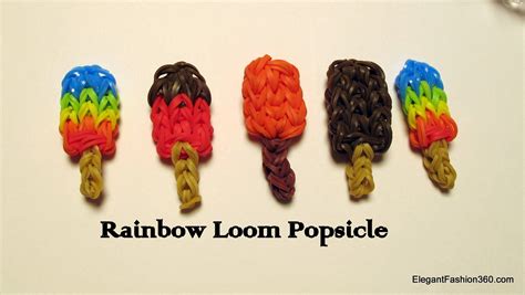 How To Make Rainbow Loom Popsicle Charm How To Loom Band Charms Loom