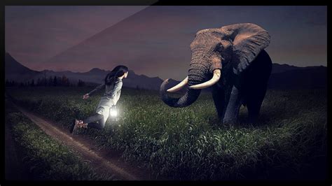 Photoshop Manipulation Tutorial The Girl And The Elephant