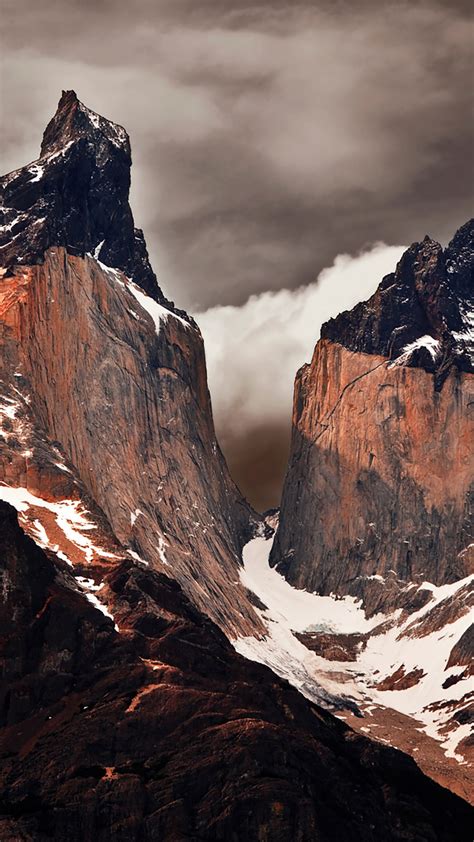 Cordillera Paine Torres Del Paine National Park Patagonia Chile