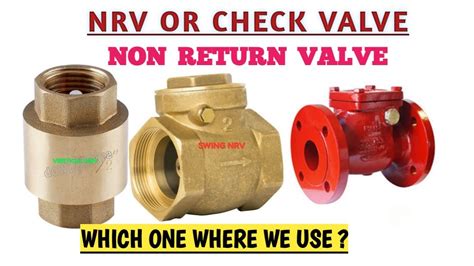 What Is Nrv Or Check Valve Types Of Nrv Or Check Valve Horizontal