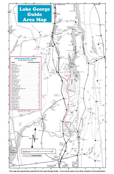Lake George Guide Area Map Travel In And Around Lake George