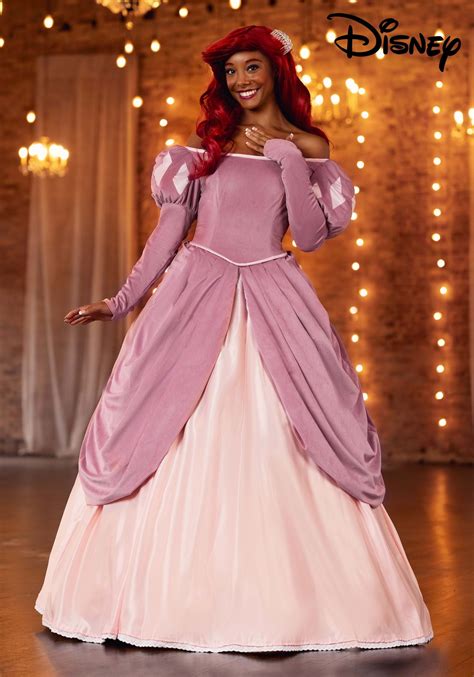 Exclusive Disney Ariel Pink Dress Costume For Women