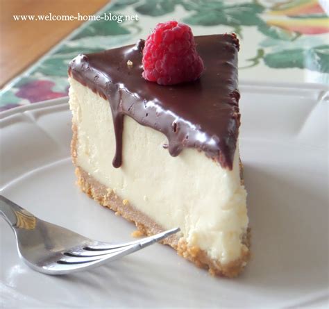 Welcome Home Blog White Chocolate Cheesecake With Ganache Topping