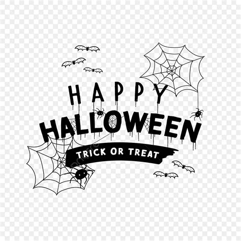 Happy Halloween Trick Or Treat Local Lettering In English Halloween