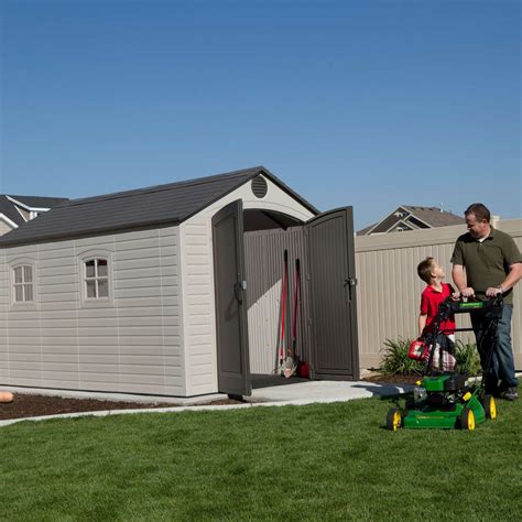 Plastic sheds and plastic garden storage is ideal if you are looking for a practical and reliable our plastic garden sheds and garden storage bins are easy to assemble and each one comes with free. Lifetime 8 Ft. W x 12 Ft. D Plastic Storage Shed & Reviews ...