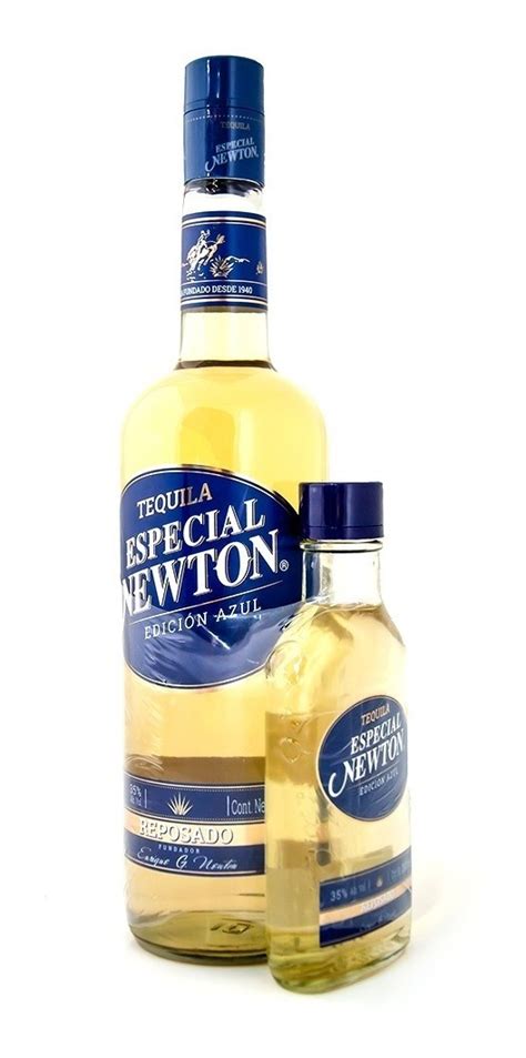 Tequila Especial Newton Edición Azul 1l Con Pacha 200ml Mercadolibre