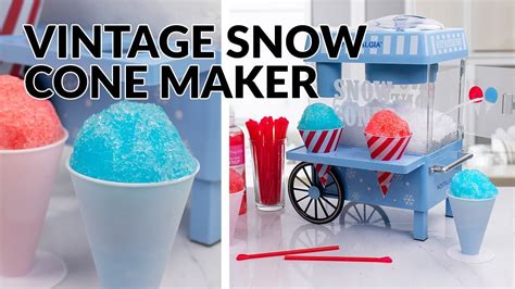 Scm525bl Vintage Snow Cone Maker Youtube