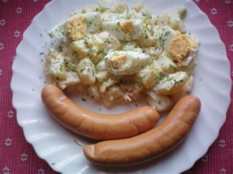 Tims Kartoffelsalat Mit Bockwurst Rezept Kartoffelsalat Rezepte Hot