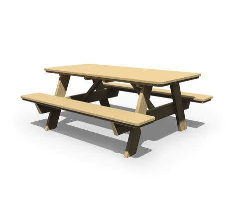 Home Patiova Outdoor Furniture 3 X 6 Picnic Table W Benches