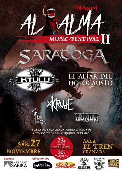 Al Alma Music Festival Cartel Completo De Su Segunda Edición Metal