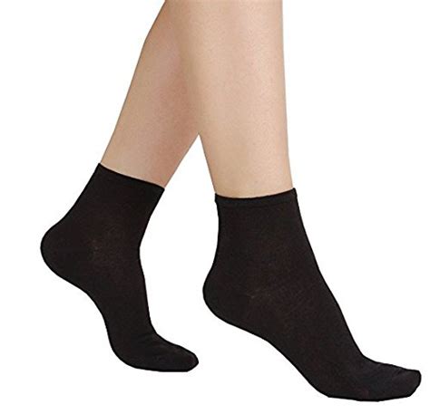 6 Pair Womens Super Thin Cotton Summer Ankle Dress Socks Blacks
