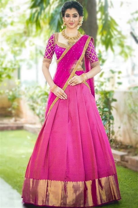 Discover More Than 77 Half Saree Model Silk Sarees Latest Noithatsi Vn