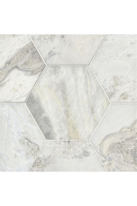 Africa Tempesta Polished Hex Marble Wall And Floor Tile 12 In In 2022