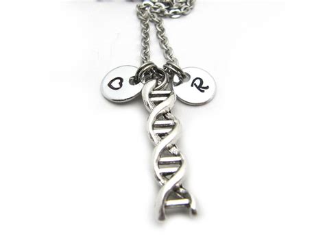 Personalized Dna Necklace Dna Jewelry Dna Charm Necklace Etsy