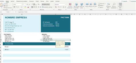 Cómo Crear Una Factura Con Microsoft Excel Plantilla 2024