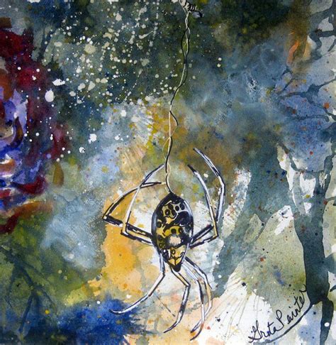 Watercoloraaaahhh Spiders Painting Art Watercolor