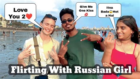Flirting With Russian Girl😱omg Crazy Neeraj Vlogs🥰flirting Prankrussian Proposal Youtube