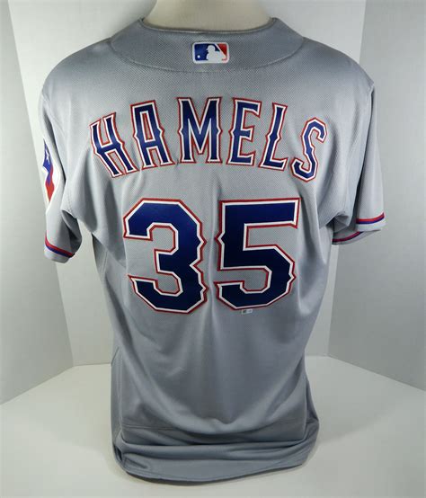 2016 Texas Rangers Cole Hamels 35 Game Issued Grey Jersey Rngrs181 Ebay