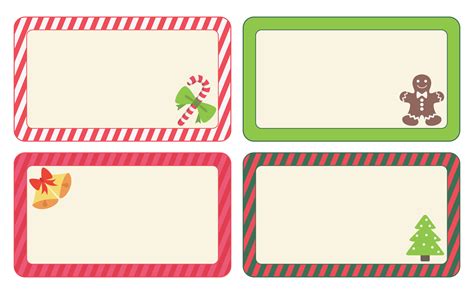 10 Best Christmas Printable Labels Templates Pdf For Free At Printablee