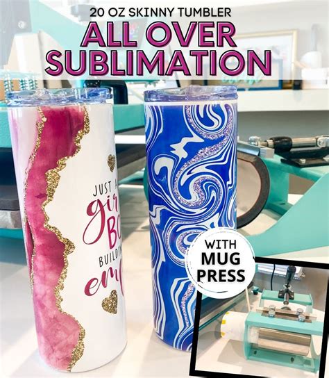 How To Sublimate A Skinny Tumbler With Mug Press Best Design Idea