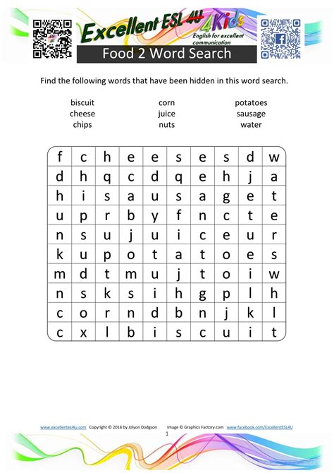 Words can go across or down. Wordsearches for Kids