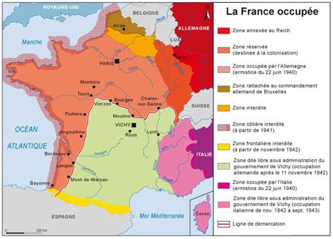 Carte De La France De Vichy | My blog
