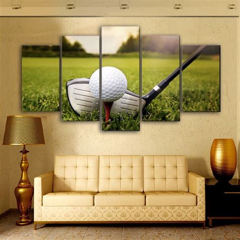 If you're still in two minds about golf bedroom decor and are thinking about choosing a similar product, aliexpress is a great place to compare prices and sellers. Framed pate golf Course 5pcs Painting Printed Canvas Wall ...