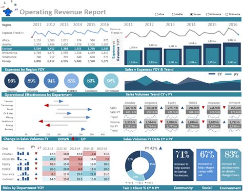 An Operations Excel Dashboard With Some Excel Infographics Dashboard