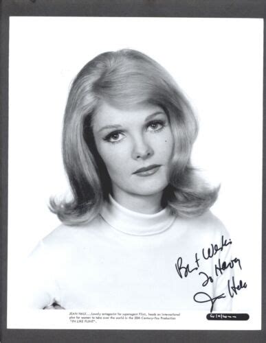 Jean Hale Signed Vintage Celebrity Autograph Photo In Like Flint Ebay