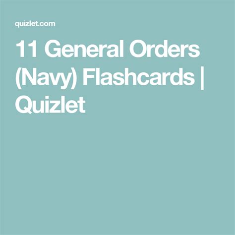11 General Orders Of A Sentry Navy Quizlet Slideshare