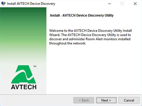 how to install avtech s device discovery utility avtech