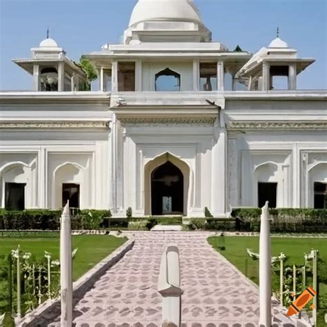 Frontal Elevation Of Mughal Mahal White House Whitemarsh Lynnewood Architectural Style On Craiyon