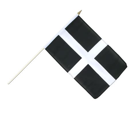 St Piran Cornwall Hand Waving Flag 12x18 Royal Flags
