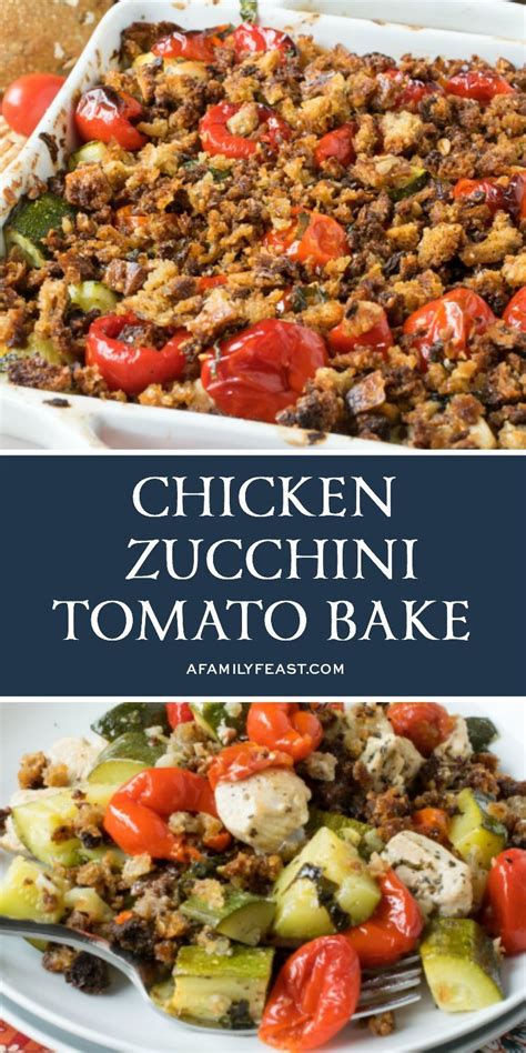 Bake for 20 minutes or until golden brown and crisp. Our Chicken Zucchini Tomato Bake is loaded with flavor ...