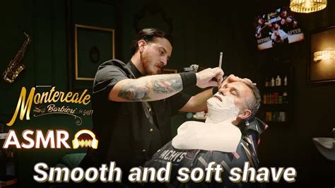 Asmr Barber💈 Smooth Soft And Relaxing Beard Shaving Youtube